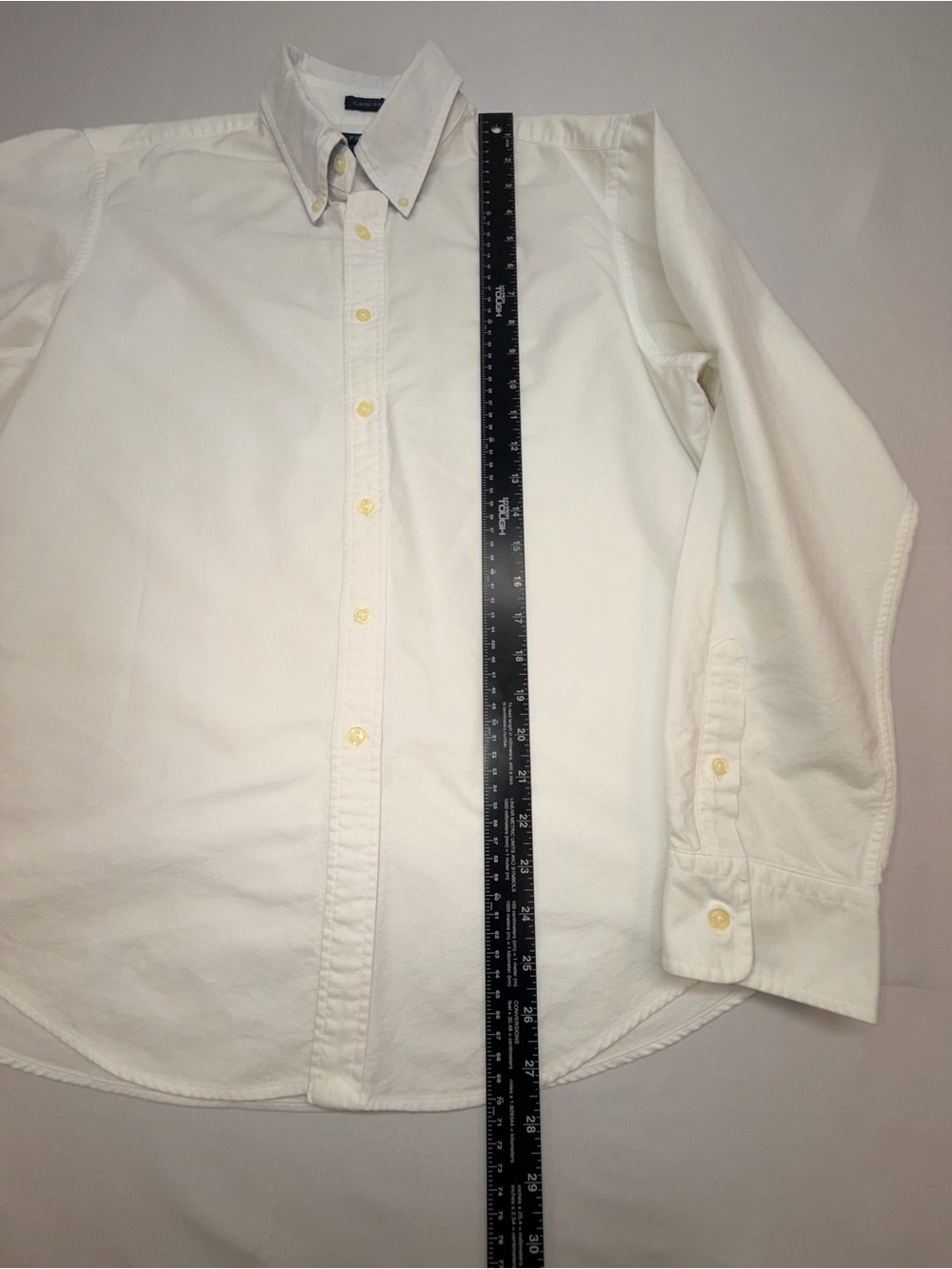 Ralph Lauren White Oxford Button Down Shirt Women’s Size 16 Classic Fit - Picture 6 of 9